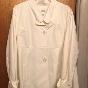 Talbots Swing-style ecru trench